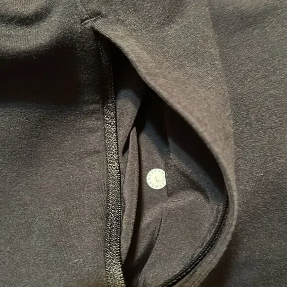 lululemon L Men’s Black Crew Pullover Athletic Sweatshirt